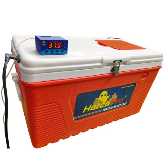 Hatchpro 100 egg incubator semi automatic with Humidity display , ABS Fibre body