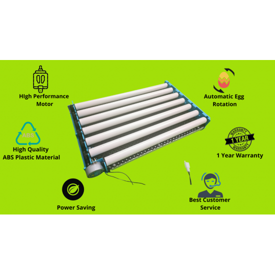 Hatchpro 90 egg incubator fully automatic with Humidity display , Automatic Egg Turning Tray in ABS Fibre body