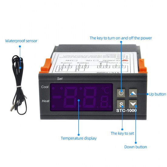 Hatchpro Stc 1000 temperature controller for automatic egg Incubator 