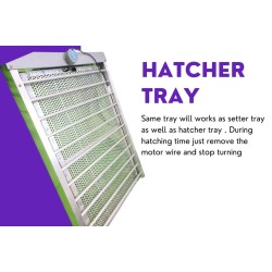 HatchPro 128 +70 Egg Rolling Type Tray Egg Incubator , Automatic Small Egg Hatching Machine India 