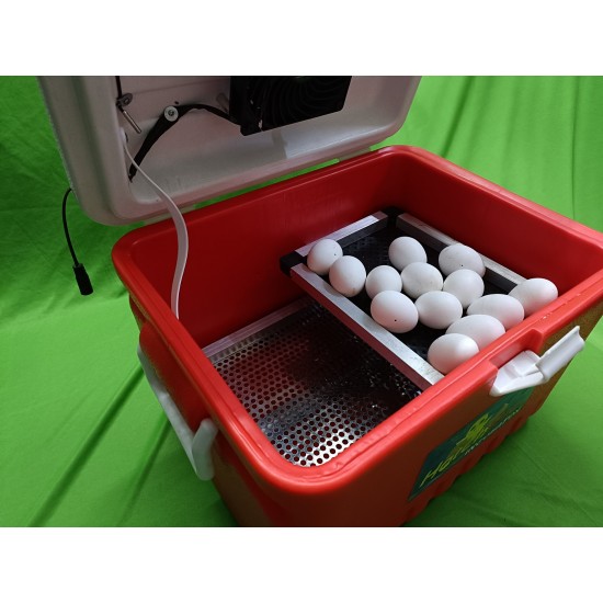 Hatchpro 48 egg incubator hatching machine |semi automatic with Humidity display , ABS Fibre body