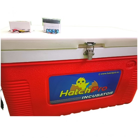 Hatchpro 70 egg incubator automatic with Humidity display , Automatic Egg Turning Tray in ABS Fibre body