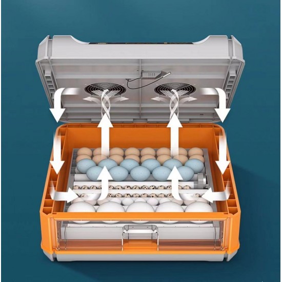 Hatchpro 64 egg incubator drawer type with rolling type tray egg hatching machine India